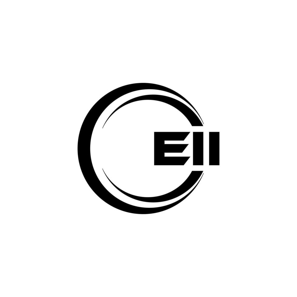 EII Letter Logo Design, Inspiration for a Unique Identity. Modern Elegance and Creative Design. Watermark Your Success with the Striking this Logo. vector