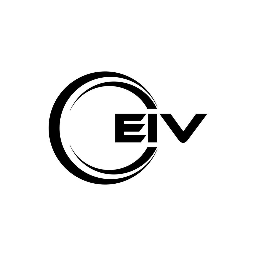 EIV Letter Logo Design, Inspiration for a Unique Identity. Modern Elegance and Creative Design. Watermark Your Success with the Striking this Logo. vector