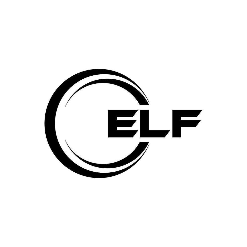 ELF Letter Logo Design, Inspiration for a Unique Identity. Modern Elegance and Creative Design. Watermark Your Success with the Striking this Logo. vector
