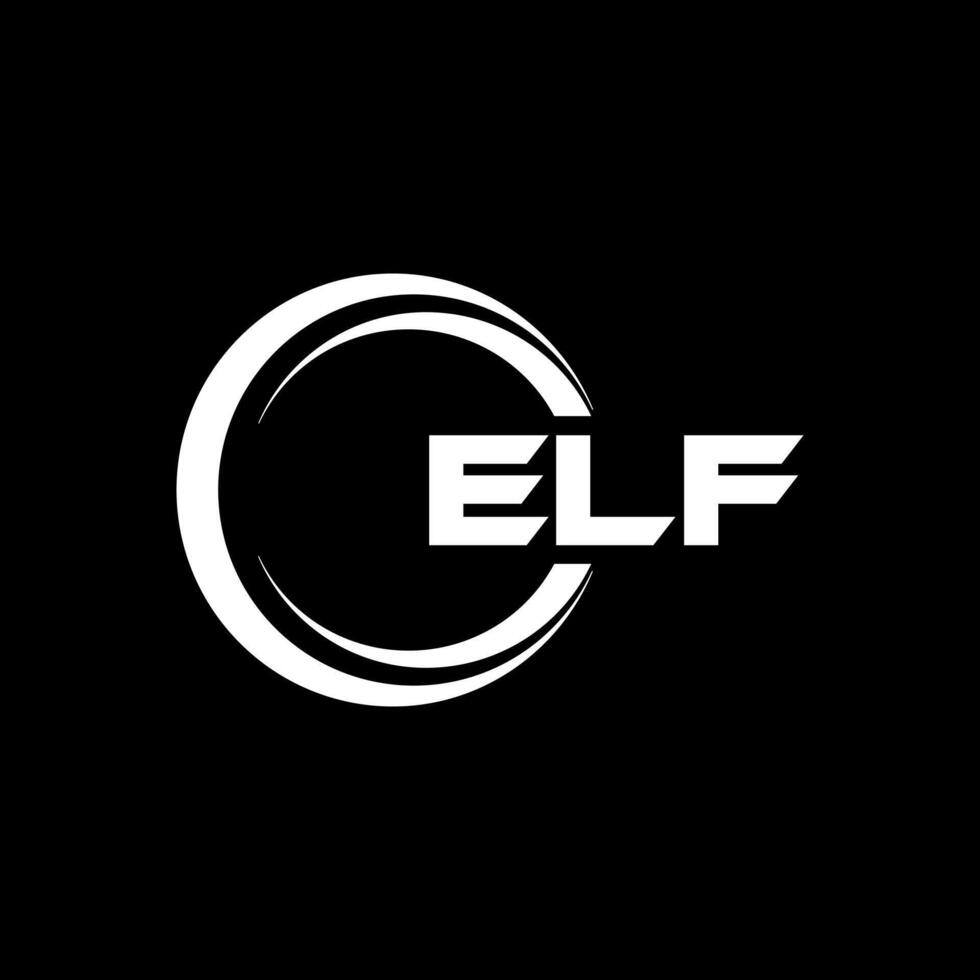 ELF Letter Logo Design, Inspiration for a Unique Identity. Modern Elegance and Creative Design. Watermark Your Success with the Striking this Logo. vector