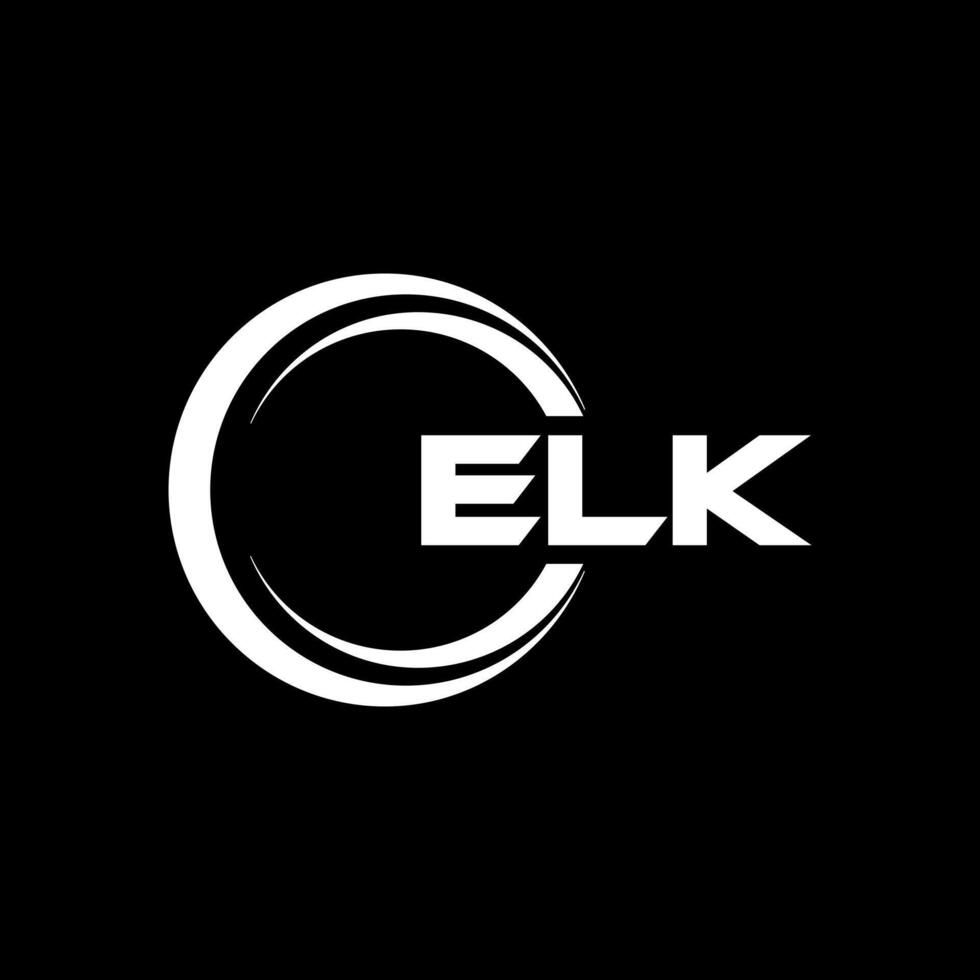 ELK Letter Logo Design, Inspiration for a Unique Identity. Modern Elegance and Creative Design. Watermark Your Success with the Striking this Logo. vector