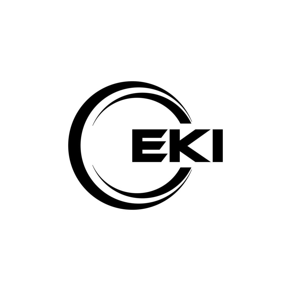 EKI Letter Logo Design, Inspiration for a Unique Identity. Modern Elegance and Creative Design. Watermark Your Success with the Striking this Logo. vector