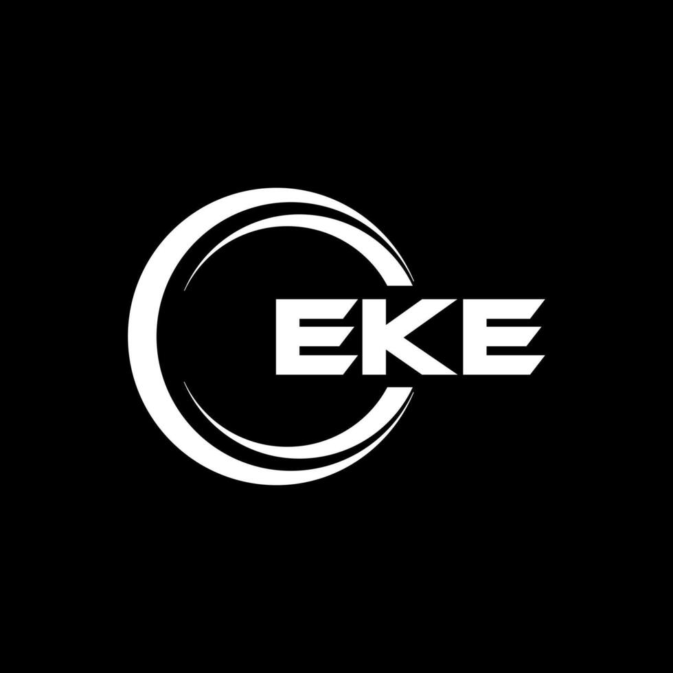 EKE Letter Logo Design, Inspiration for a Unique Identity. Modern Elegance and Creative Design. Watermark Your Success with the Striking this Logo. vector