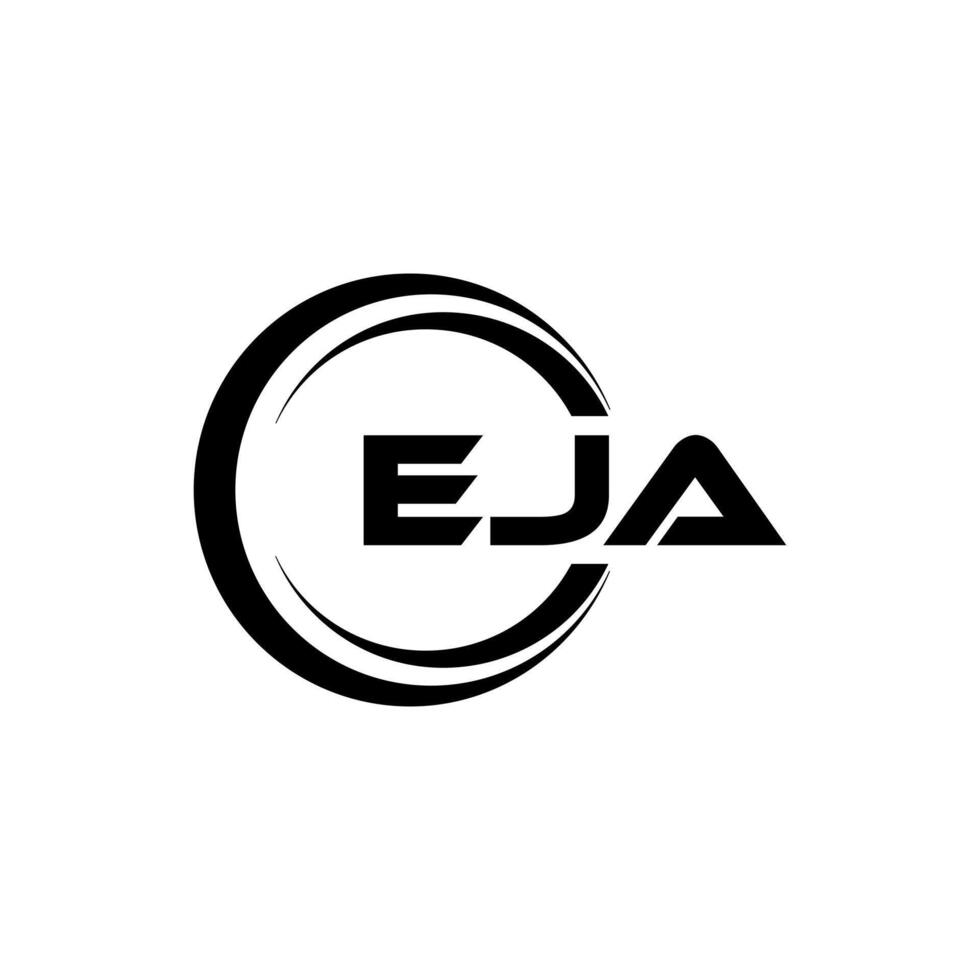 EJA Letter Logo Design, Inspiration for a Unique Identity. Modern Elegance and Creative Design. Watermark Your Success with the Striking this Logo. vector