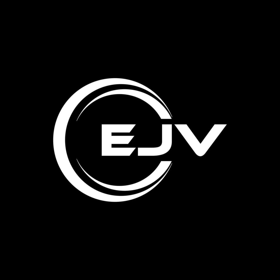 EJV Letter Logo Design, Inspiration for a Unique Identity. Modern Elegance and Creative Design. Watermark Your Success with the Striking this Logo. vector