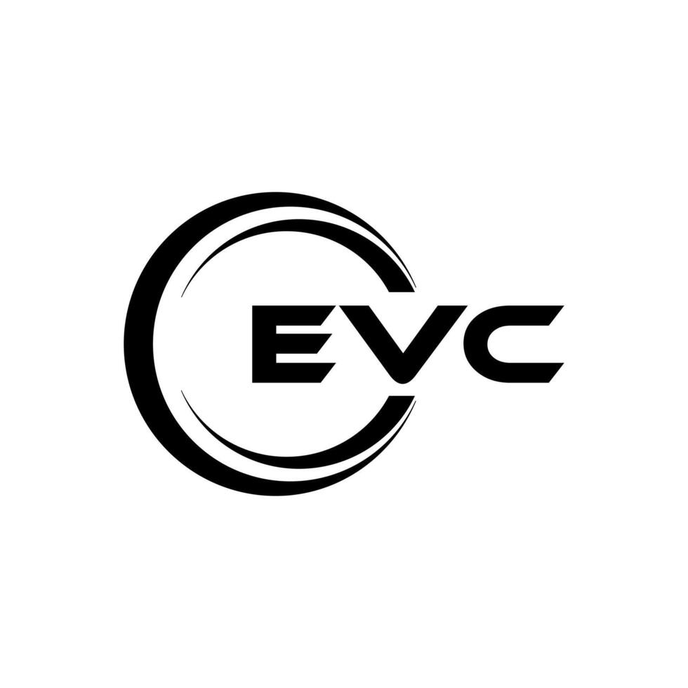 evc letra logo diseño, inspiración para un único identidad. moderno elegancia y creativo diseño. filigrana tu éxito con el sorprendentes esta logo. vector