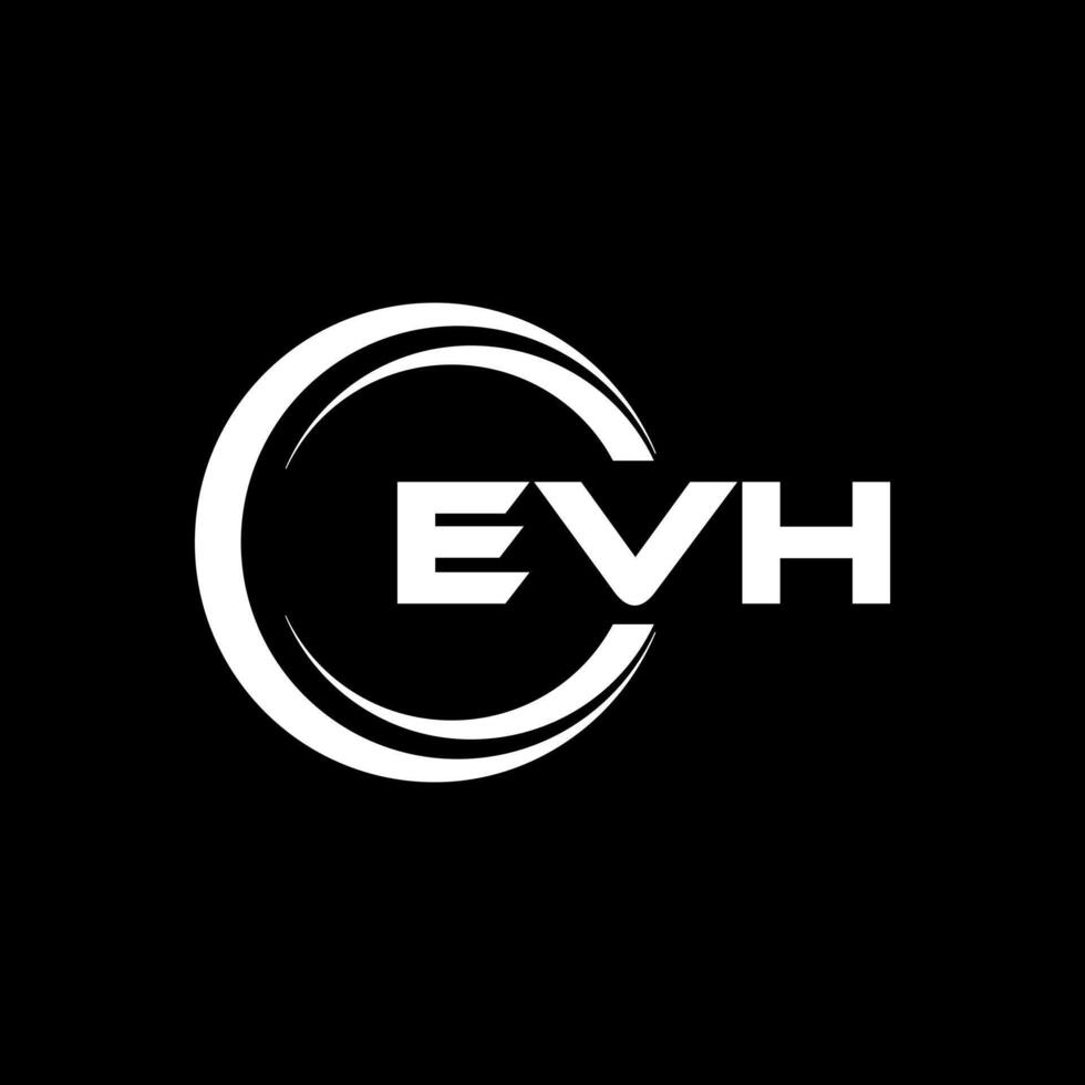 EVH Letter Logo Design, Inspiration for a Unique Identity. Modern Elegance and Creative Design. Watermark Your Success with the Striking this Logo. vector
