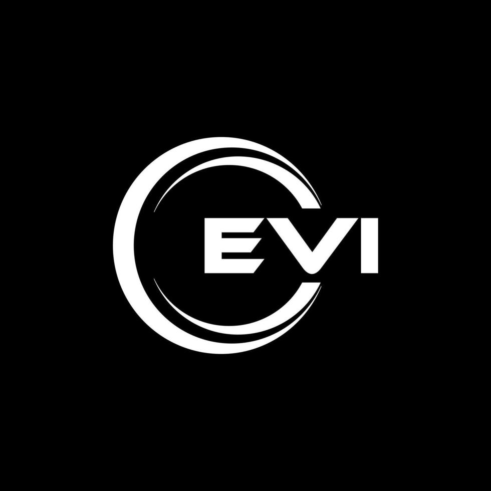 EVI Letter Logo Design, Inspiration for a Unique Identity. Modern Elegance and Creative Design. Watermark Your Success with the Striking this Logo. vector