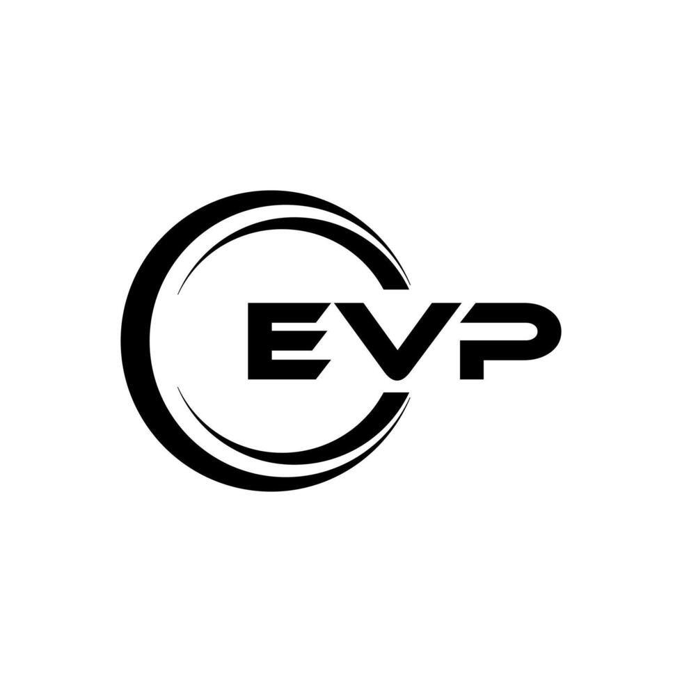 EVP Letter Logo Design, Inspiration for a Unique Identity. Modern Elegance and Creative Design. Watermark Your Success with the Striking this Logo. vector