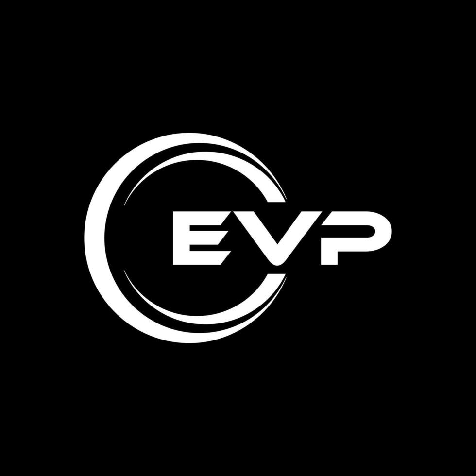 EVP letra logo diseño, inspiración para un único identidad. moderno elegancia y creativo diseño. filigrana tu éxito con el sorprendentes esta logo. vector