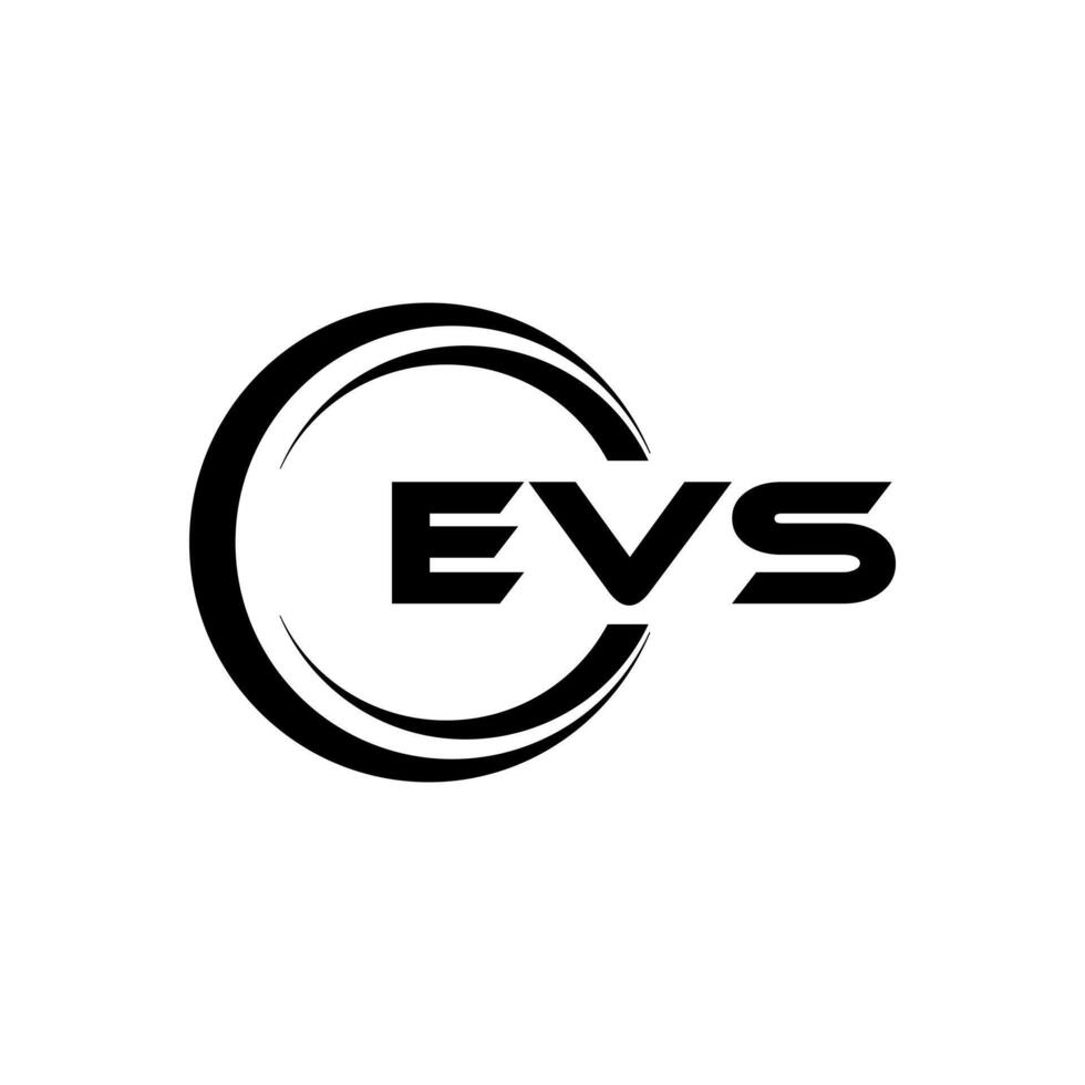 EVS Letter Logo Design, Inspiration for a Unique Identity. Modern Elegance and Creative Design. Watermark Your Success with the Striking this Logo. vector