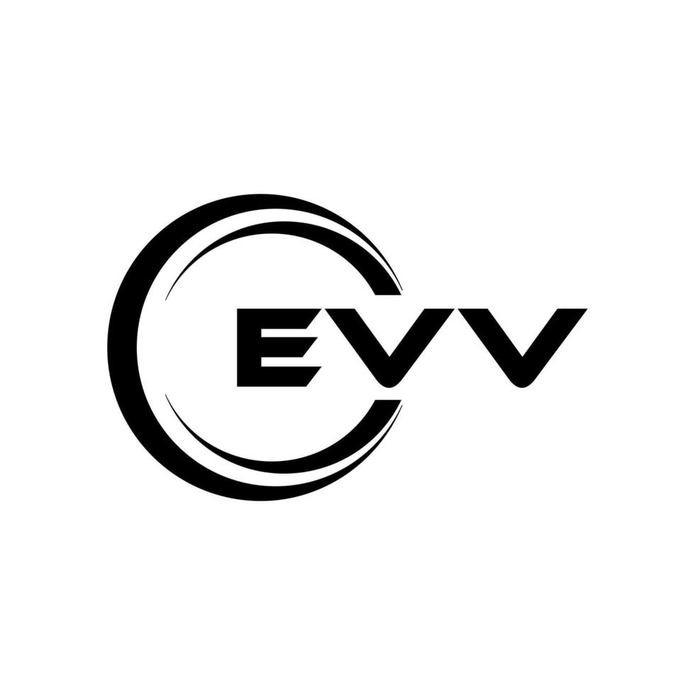 EVV Letter Logo Design, Inspiration for a Unique Identity. Modern Elegance and Creative Design. Watermark Your Success with the Striking this Logo. vector