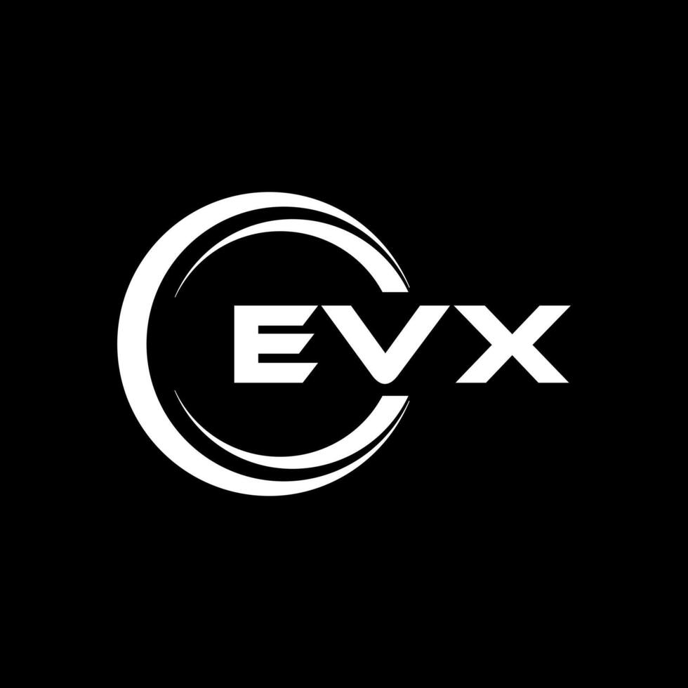 EVX Letter Logo Design, Inspiration for a Unique Identity. Modern Elegance and Creative Design. Watermark Your Success with the Striking this Logo. vector