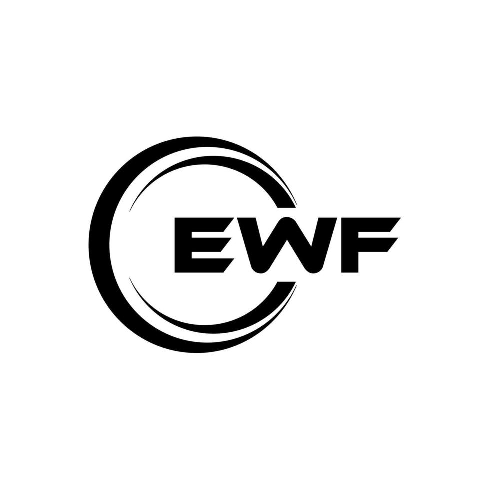 EWF Letter Logo Design, Inspiration for a Unique Identity. Modern Elegance and Creative Design. Watermark Your Success with the Striking this Logo. vector