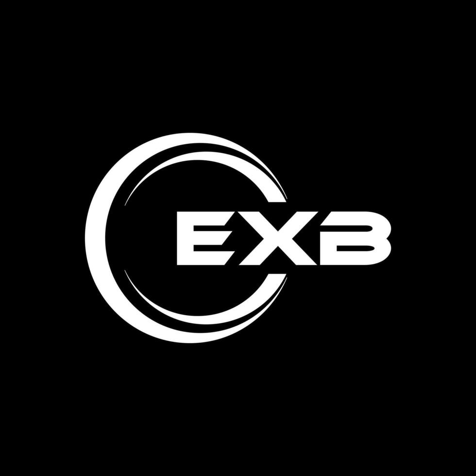 EXB Letter Logo Design, Inspiration for a Unique Identity. Modern Elegance and Creative Design. Watermark Your Success with the Striking this Logo. vector