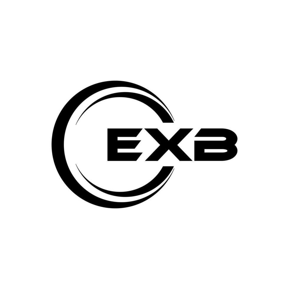 EXB Letter Logo Design, Inspiration for a Unique Identity. Modern Elegance and Creative Design. Watermark Your Success with the Striking this Logo. vector