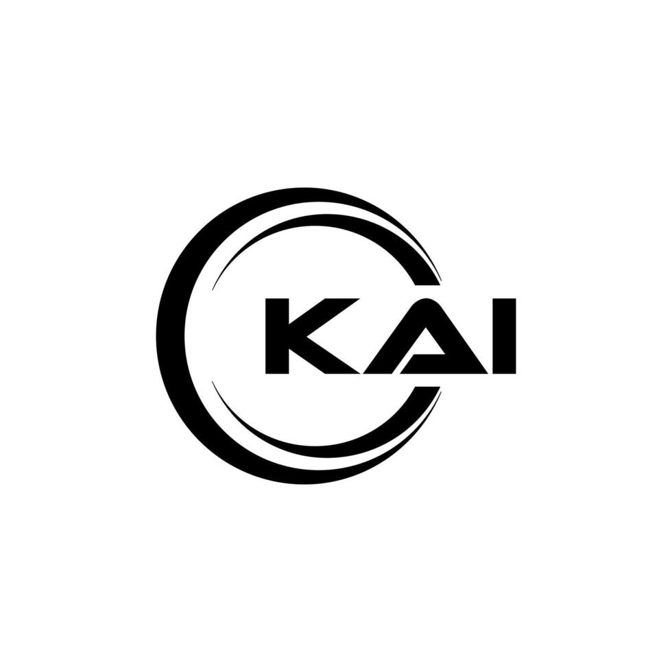 kai letra logo diseño, inspiración para un único identidad. moderno elegancia y creativo diseño. filigrana tu éxito con el sorprendentes esta logo. vector