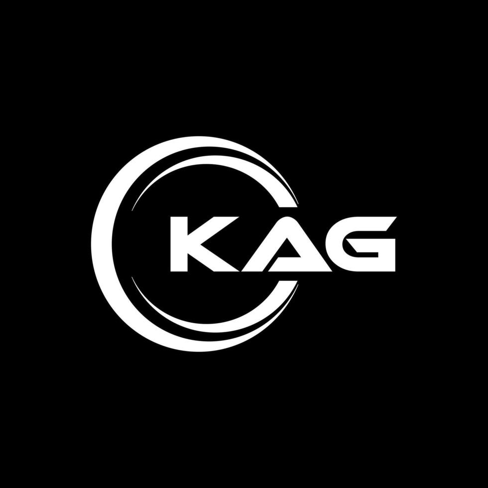 KAG Letter Logo Design, Inspiration for a Unique Identity. Modern Elegance and Creative Design. Watermark Your Success with the Striking this Logo. vector