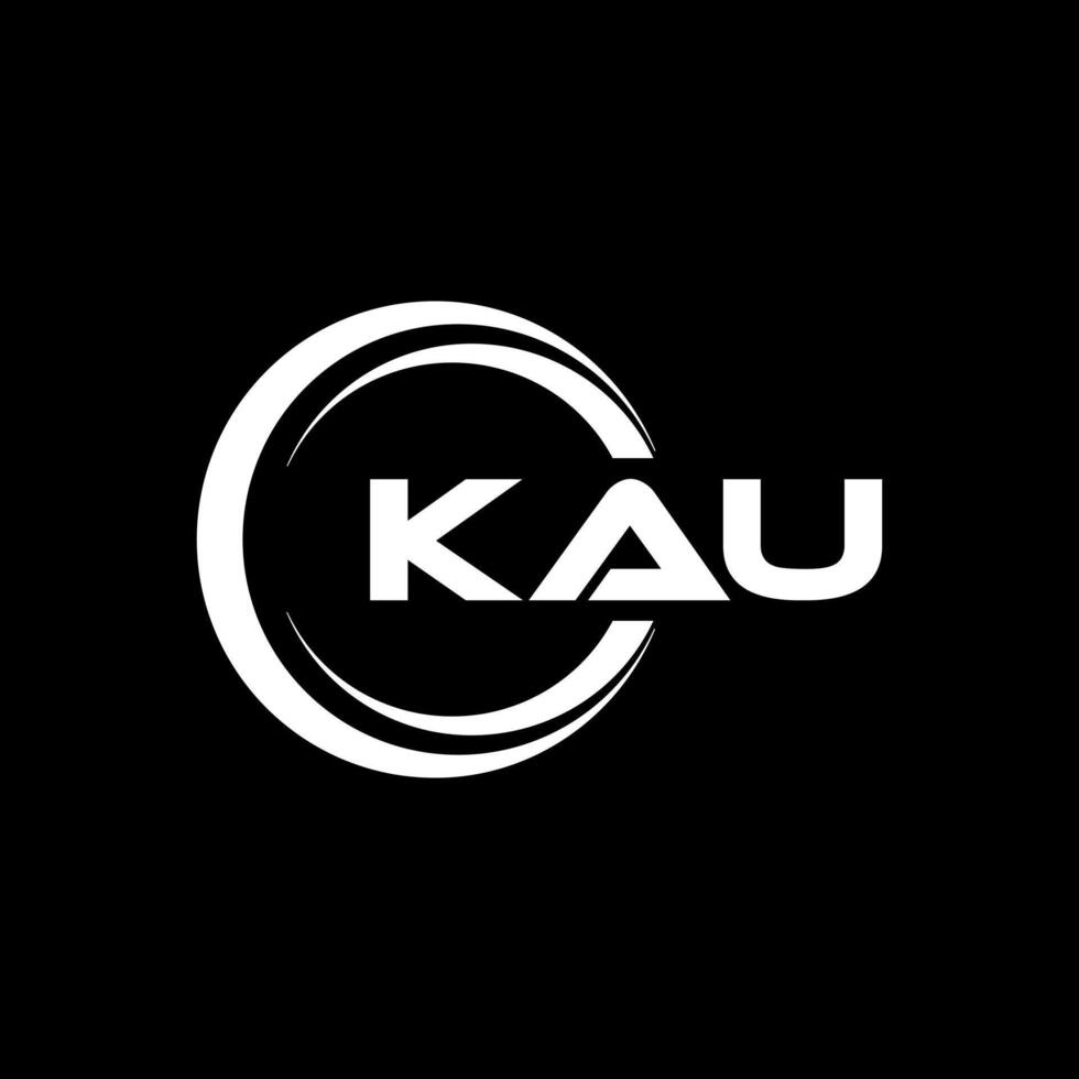 KAU Letter Logo Design, Inspiration for a Unique Identity. Modern Elegance and Creative Design. Watermark Your Success with the Striking this Logo. vector