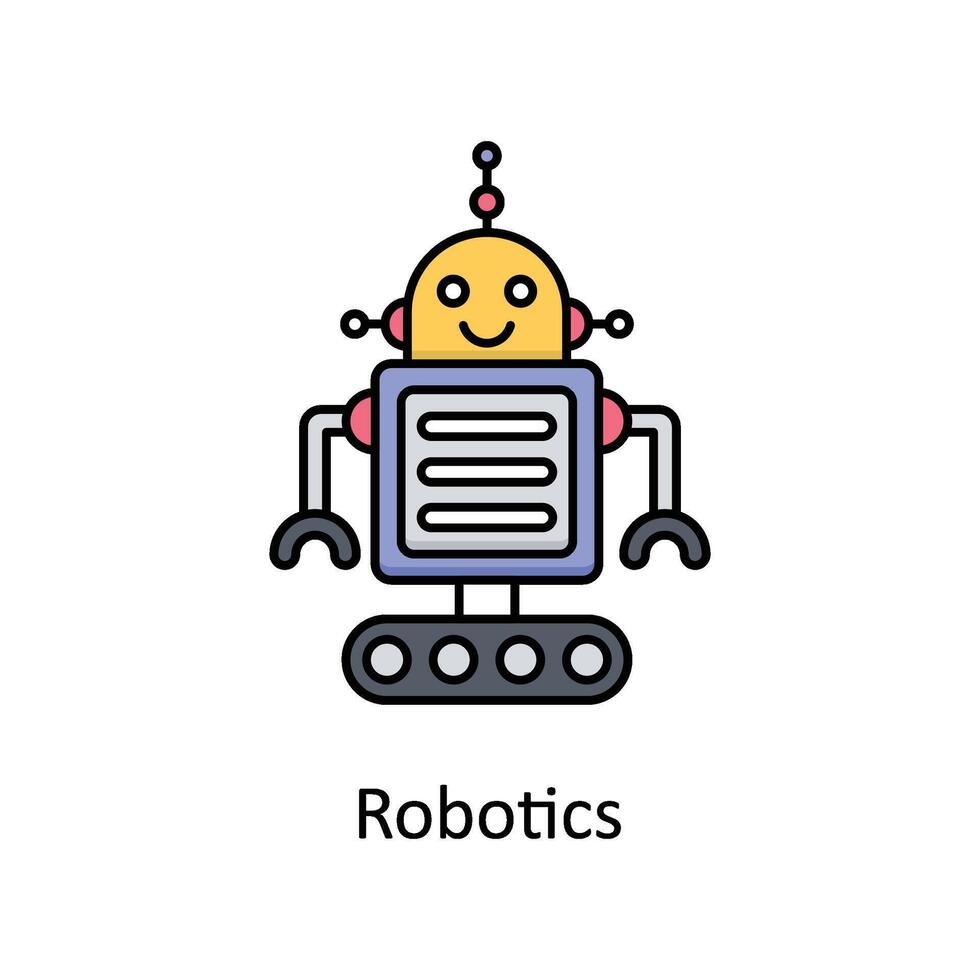 Robotics vector filled outline icon design illustration. Manufacturing units symbol on White background EPS 10 File