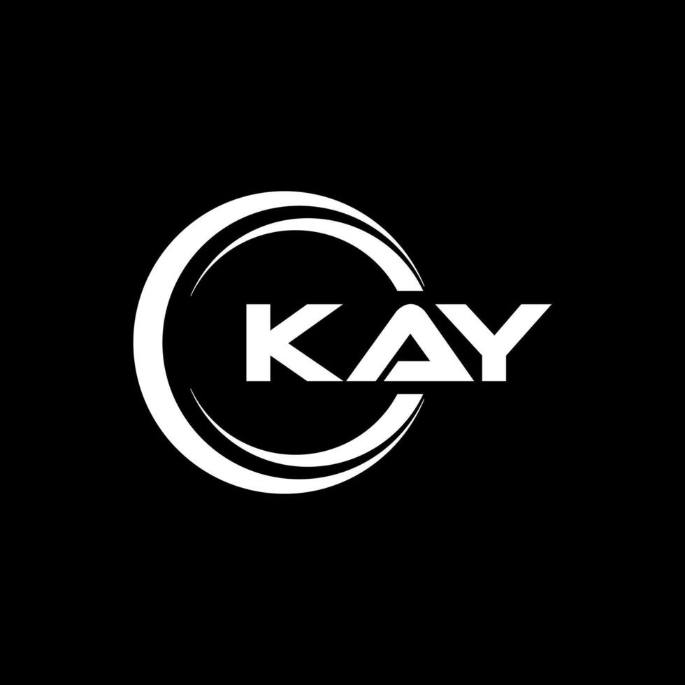 KAY Letter Logo Design, Inspiration for a Unique Identity. Modern Elegance and Creative Design. Watermark Your Success with the Striking this Logo. vector