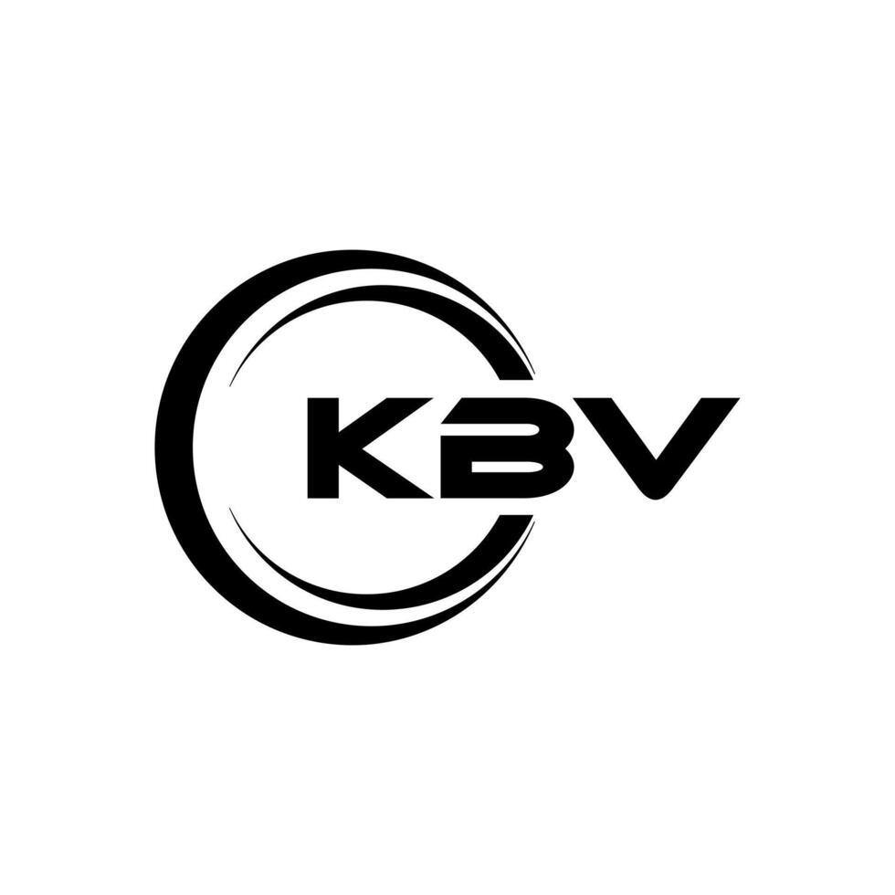 KBV Letter Logo Design, Inspiration for a Unique Identity. Modern Elegance and Creative Design. Watermark Your Success with the Striking this Logo. vector