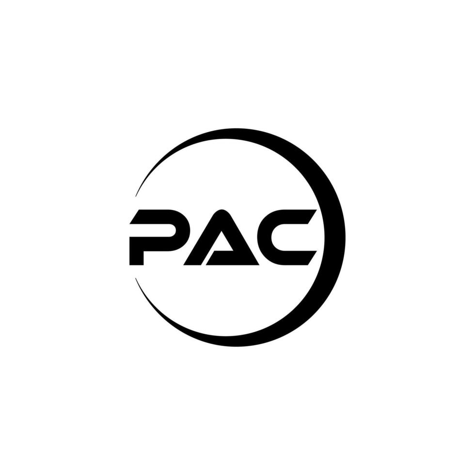 PAC Letter Logo Design, Inspiration for a Unique Identity. Modern Elegance and Creative Design. Watermark Your Success with the Striking this Logo. vector