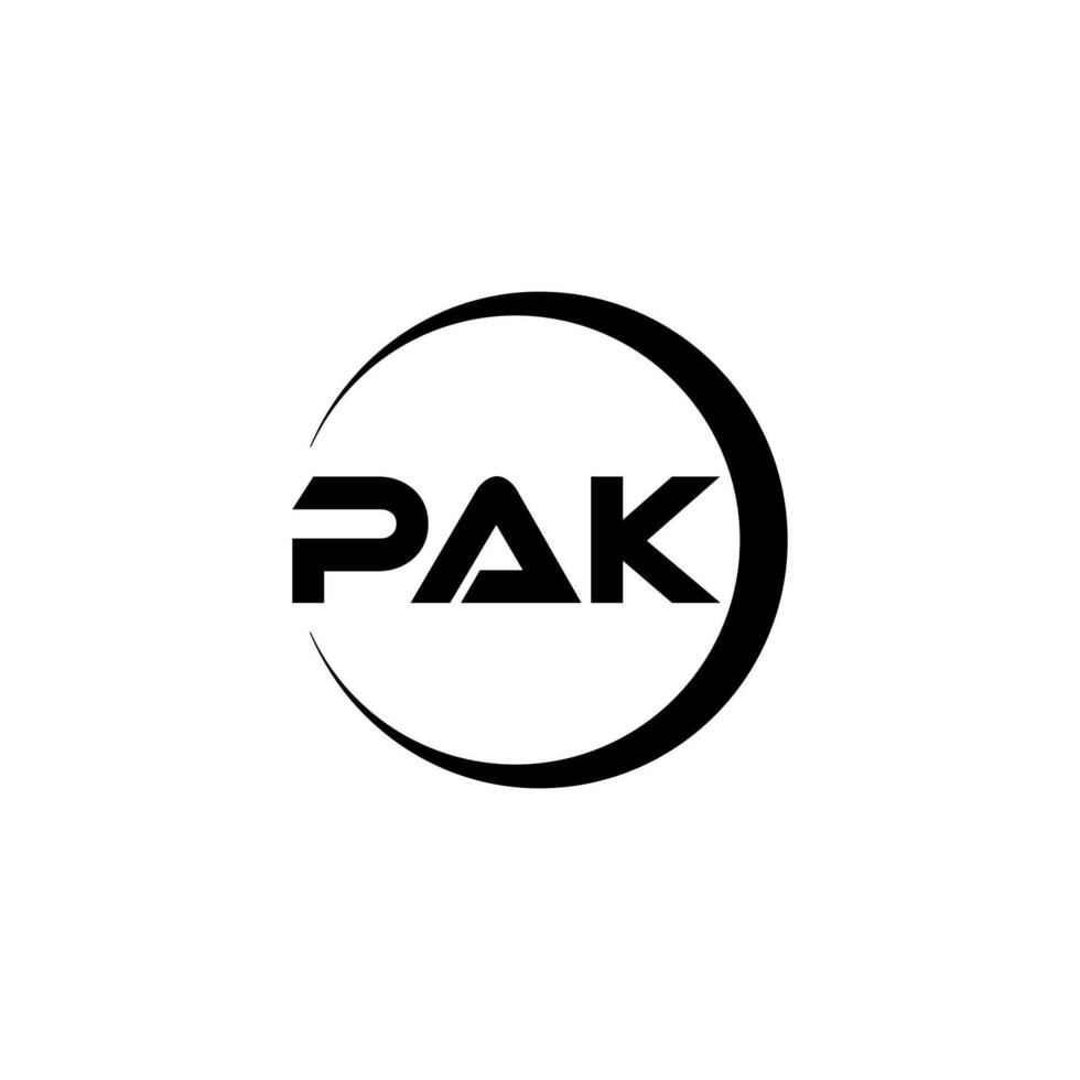 PAK Letter Logo Design, Inspiration for a Unique Identity. Modern Elegance and Creative Design. Watermark Your Success with the Striking this Logo. vector
