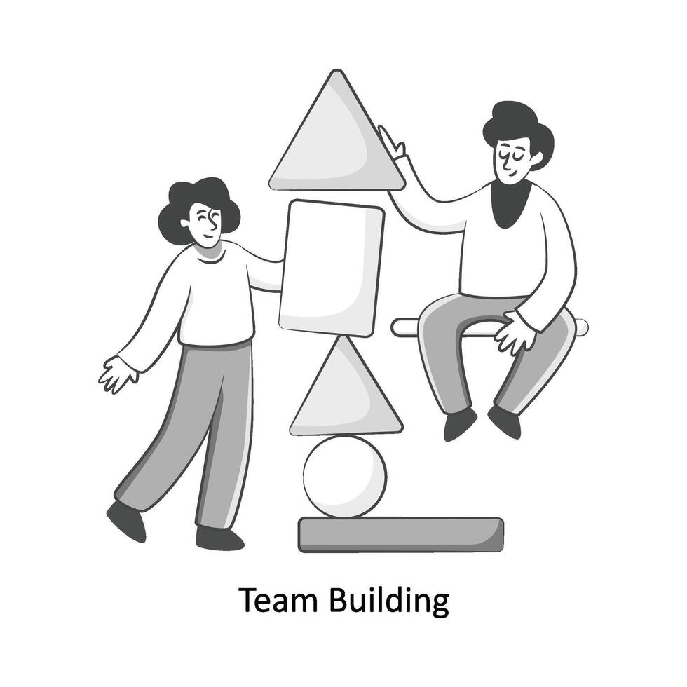 Team Building Flat Style Design Vector illustration. Stock illustration