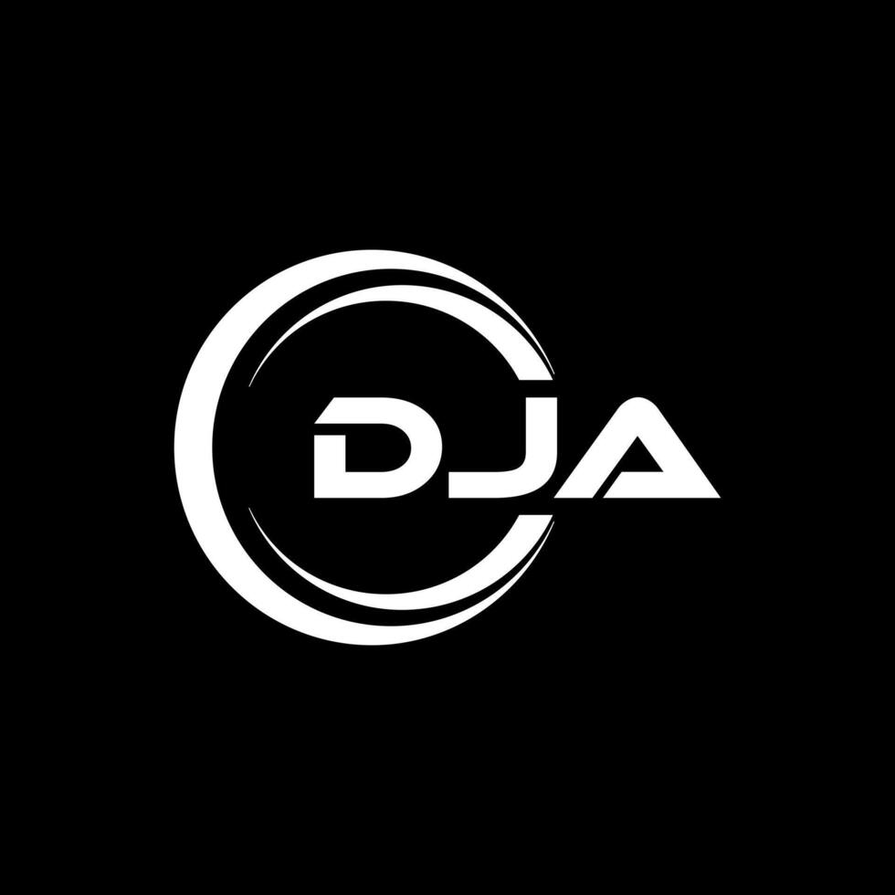 DJA Letter Logo Design, Inspiration for a Unique Identity. Modern Elegance and Creative Design. Watermark Your Success with the Striking this Logo. vector