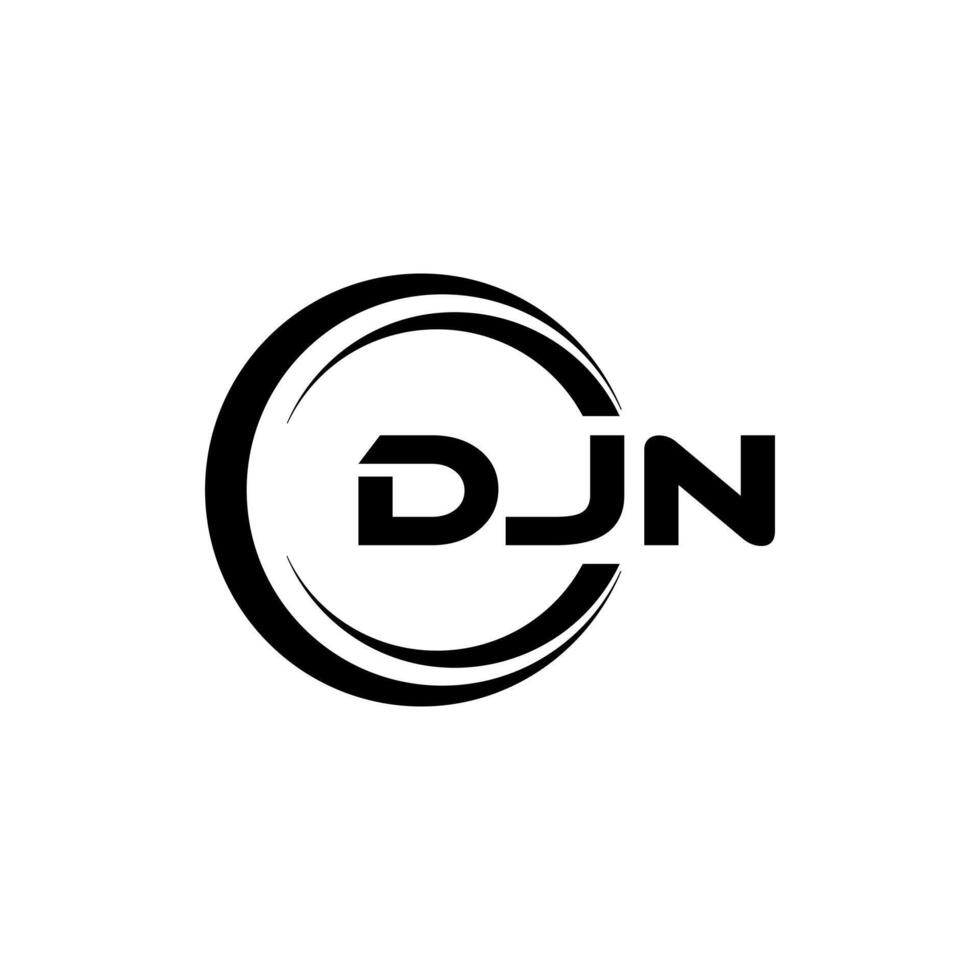 DJN Letter Logo Design, Inspiration for a Unique Identity. Modern Elegance and Creative Design. Watermark Your Success with the Striking this Logo. vector