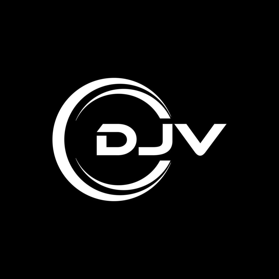 DJV Letter Logo Design, Inspiration for a Unique Identity. Modern Elegance and Creative Design. Watermark Your Success with the Striking this Logo. vector