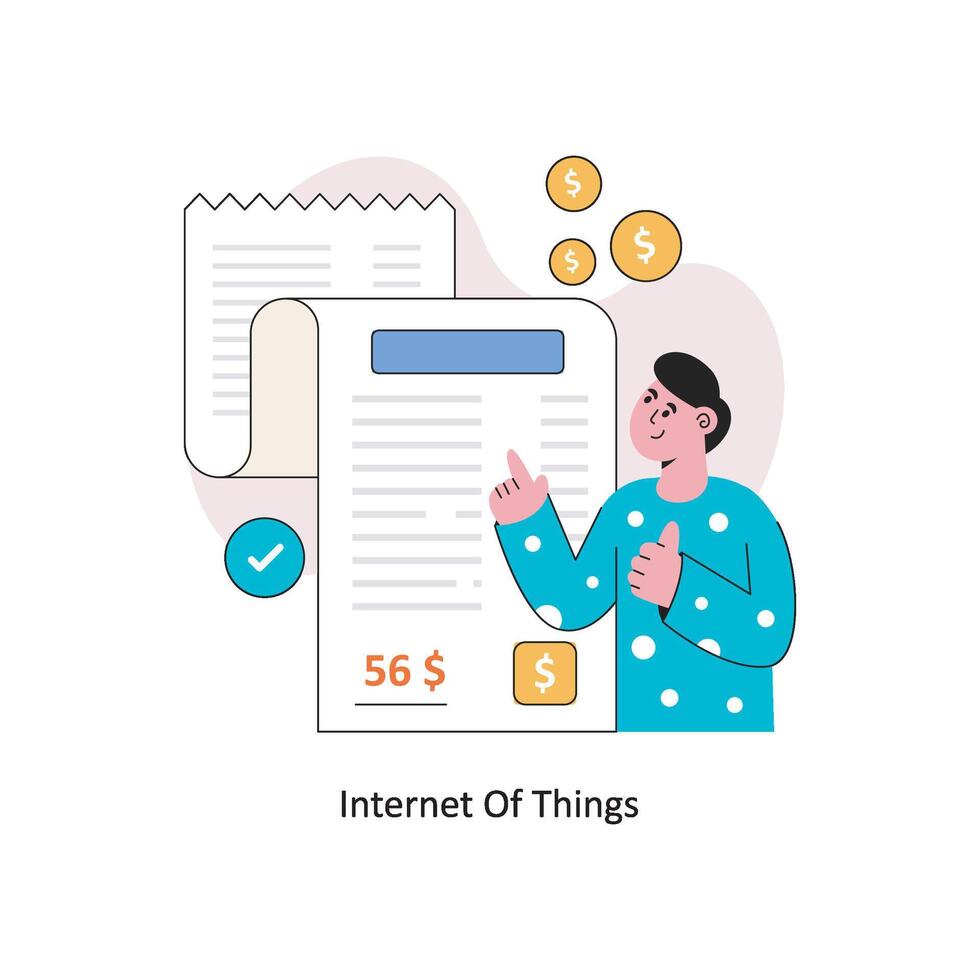 Internet of Things Flat Style Design Vector illustration. Stock illustration