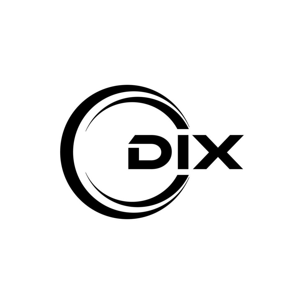 DIX Letter Logo Design, Inspiration for a Unique Identity. Modern Elegance and Creative Design. Watermark Your Success with the Striking this Logo. vector