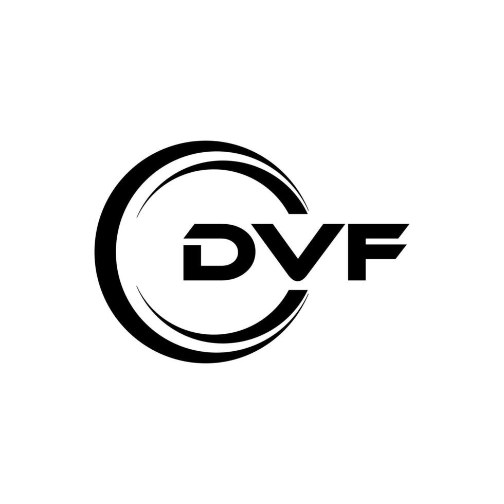 DVF Letter Logo Design, Inspiration for a Unique Identity. Modern Elegance and Creative Design. Watermark Your Success with the Striking this Logo. vector