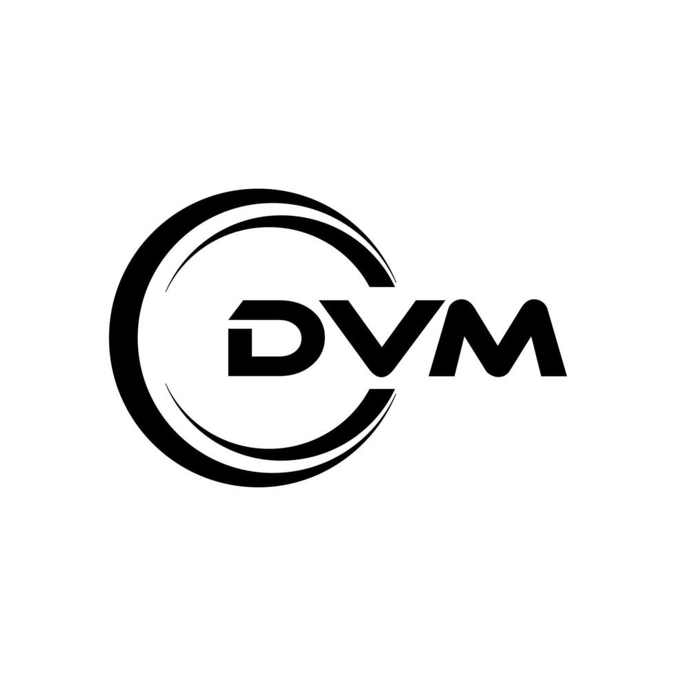 DVM Letter Logo Design, Inspiration for a Unique Identity. Modern Elegance and Creative Design. Watermark Your Success with the Striking this Logo. vector