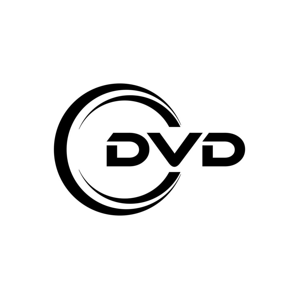 DVD letra logo diseño, inspiración para un único identidad. moderno elegancia y creativo diseño. filigrana tu éxito con el sorprendentes esta logo. vector