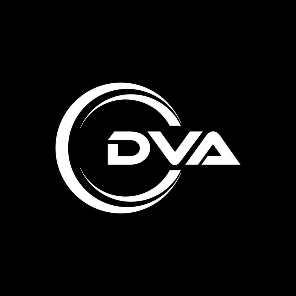 DVA Letter Logo Design, Inspiration for a Unique Identity. Modern Elegance and Creative Design. Watermark Your Success with the Striking this Logo. vector