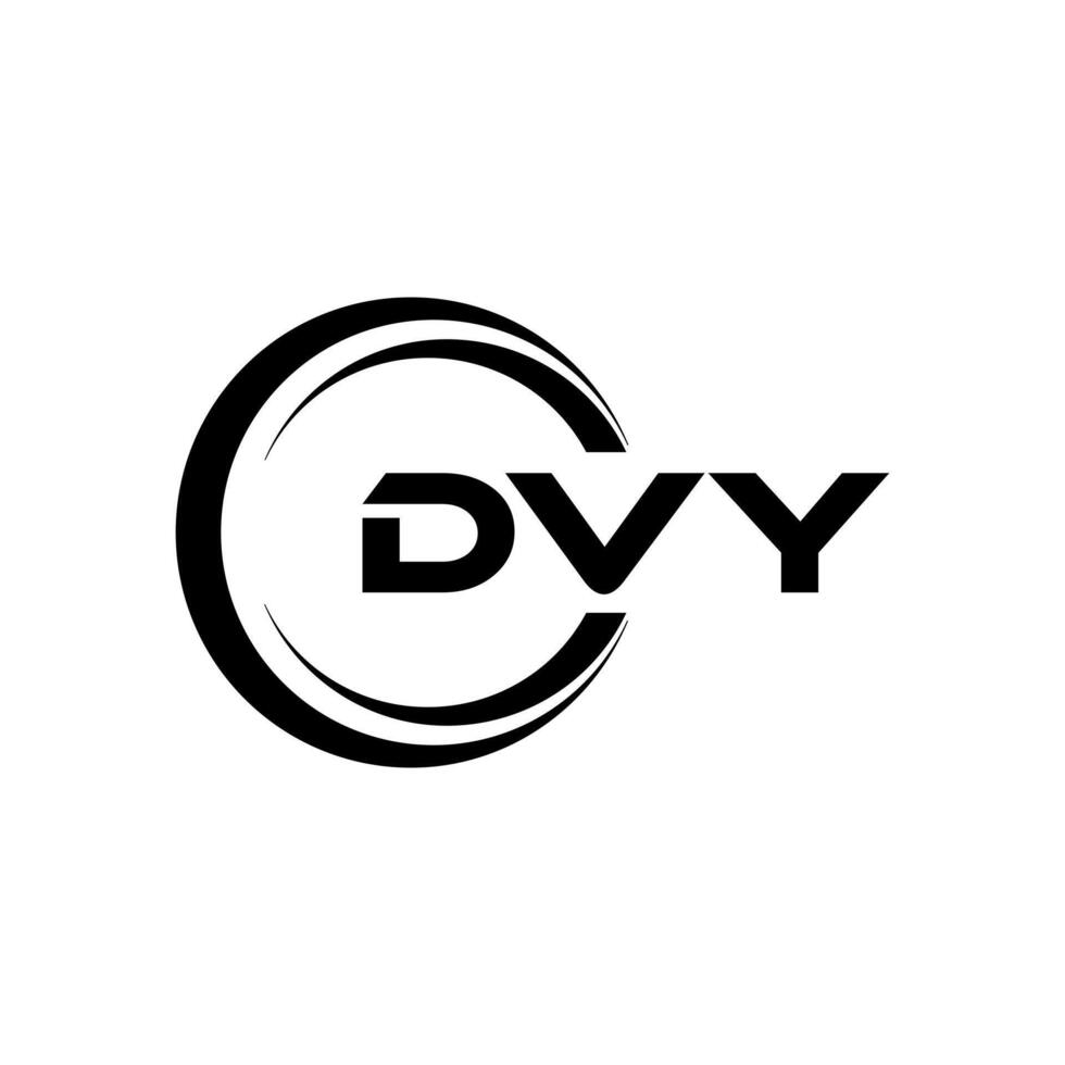 DVY Letter Logo Design, Inspiration for a Unique Identity. Modern Elegance and Creative Design. Watermark Your Success with the Striking this Logo. vector