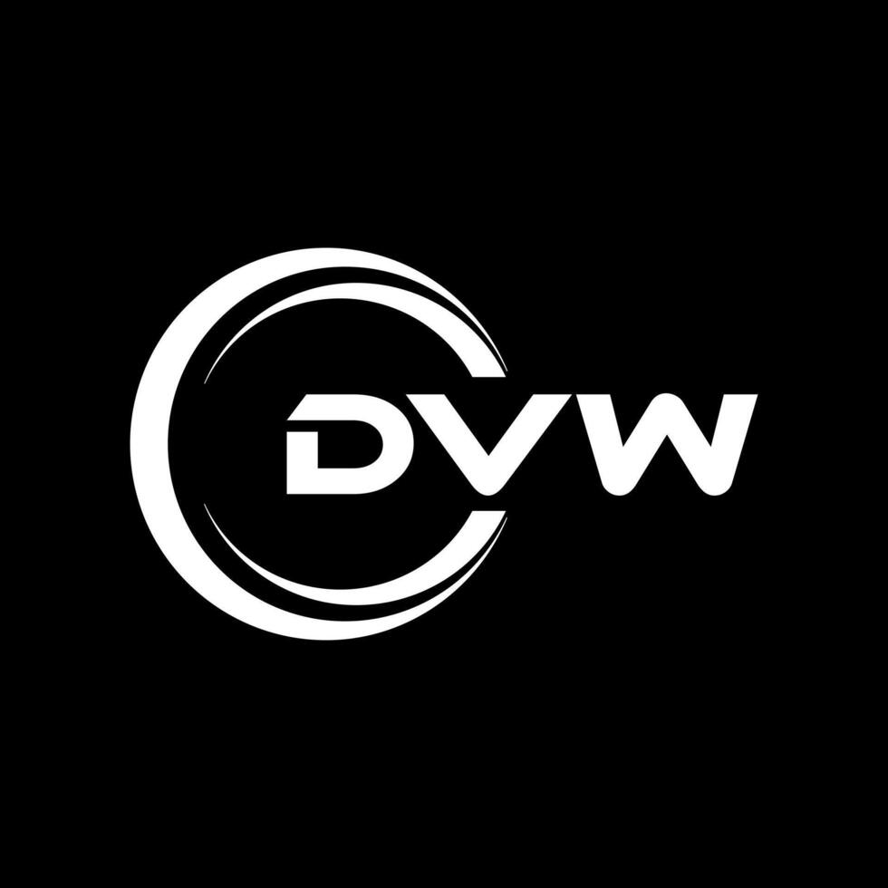 dvw letra logo diseño, inspiración para un único identidad. moderno elegancia y creativo diseño. filigrana tu éxito con el sorprendentes esta logo. vector