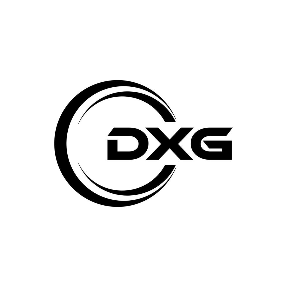 dxg letra logo diseño, inspiración para un único identidad. moderno elegancia y creativo diseño. filigrana tu éxito con el sorprendentes esta logo. vector