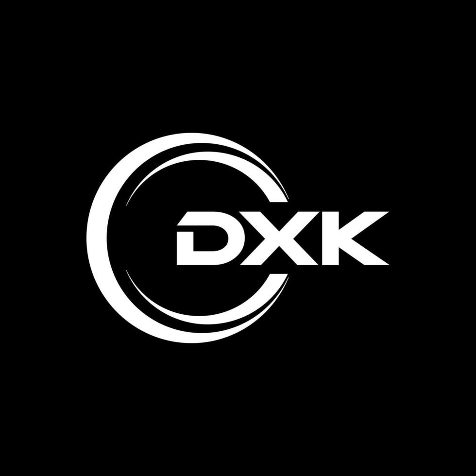 DXK Letter Logo Design, Inspiration for a Unique Identity. Modern Elegance and Creative Design. Watermark Your Success with the Striking this Logo. vector