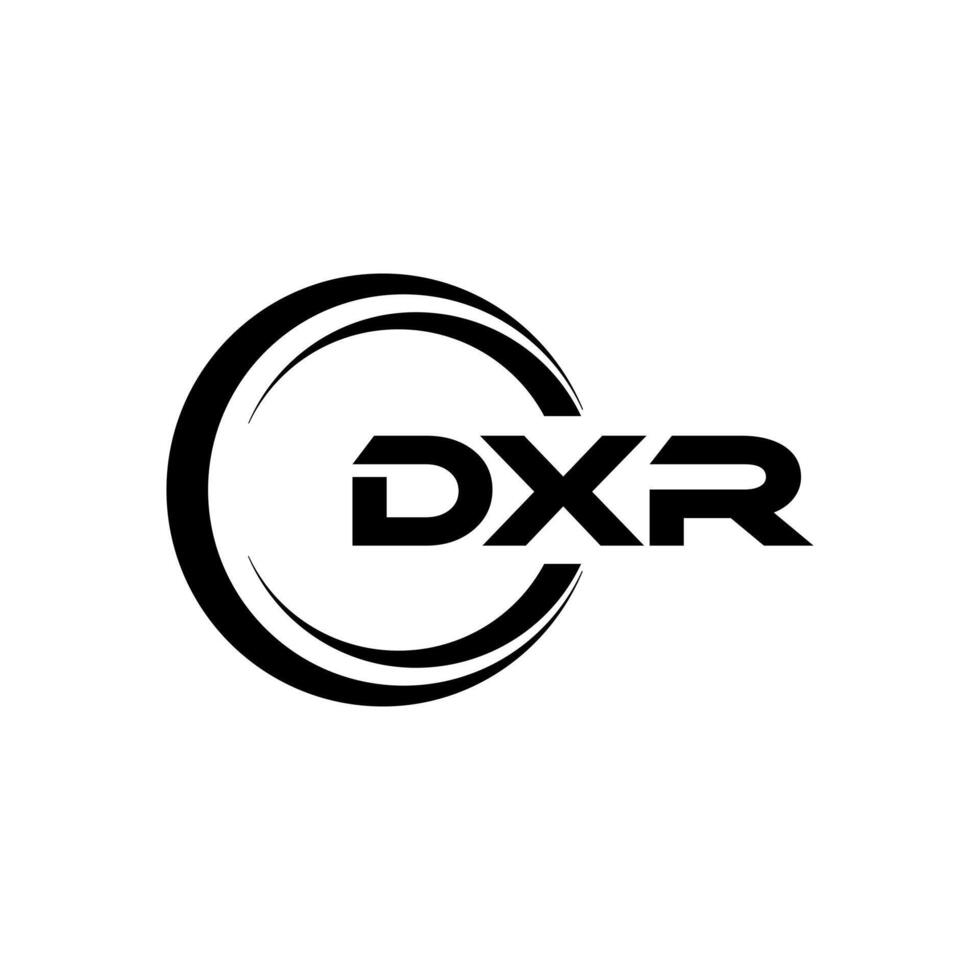 DXR Letter Logo Design, Inspiration for a Unique Identity. Modern Elegance and Creative Design. Watermark Your Success with the Striking this Logo. vector
