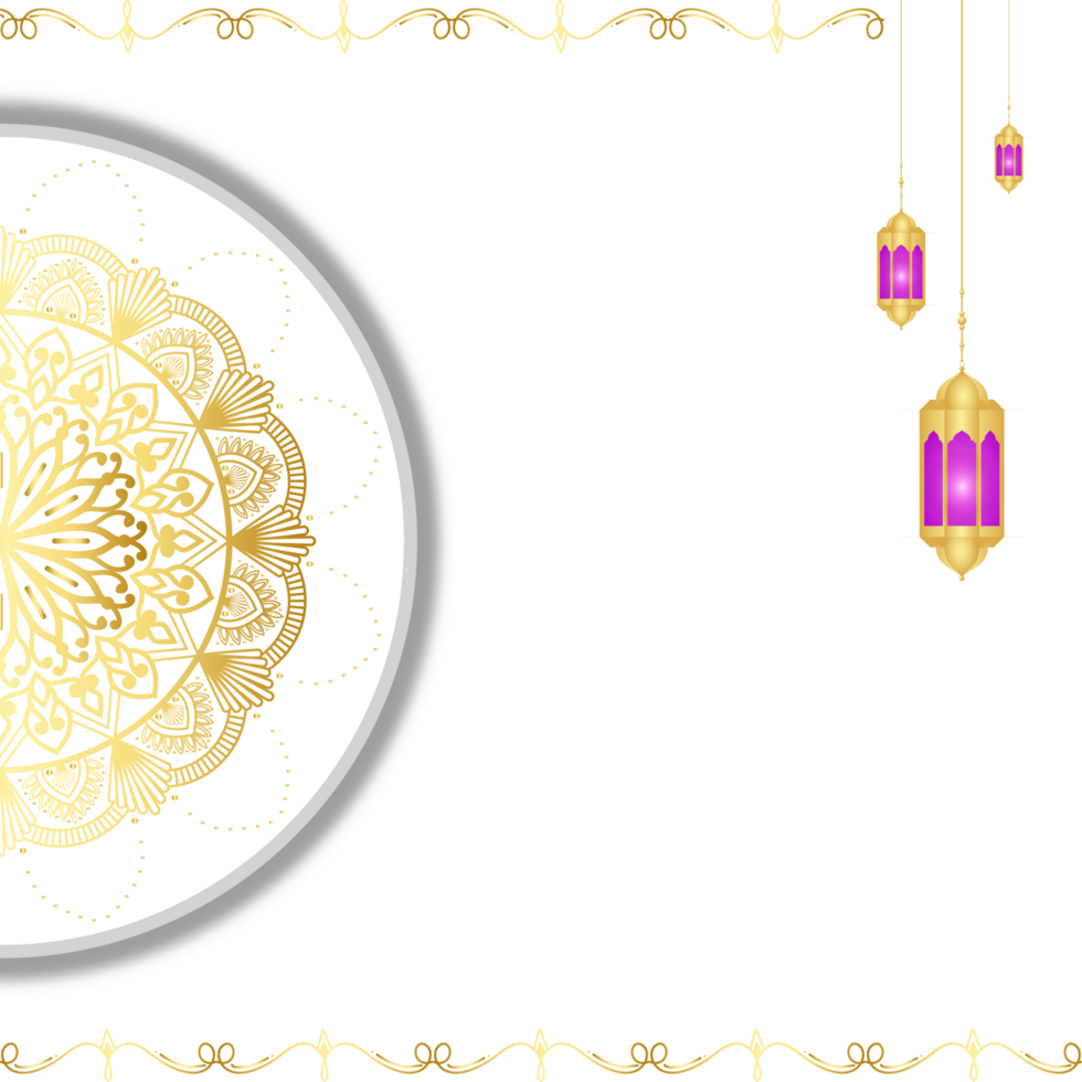 vintage luxo dourado mandala arabesco islâmico padronizar para Casamento convite png