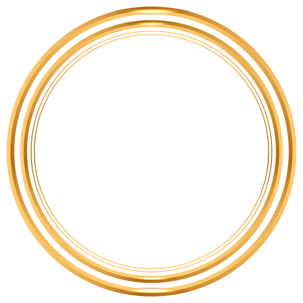 gyllene cirkel ram text låda med guld tilldela band ikon årsdag bricka png