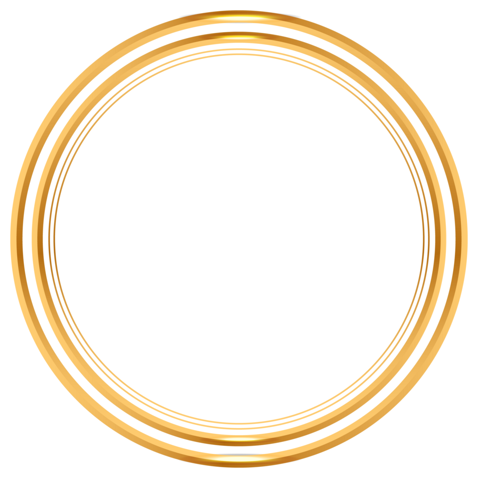 Golden circle frame text box with gold award ribbon icon anniversary badge png