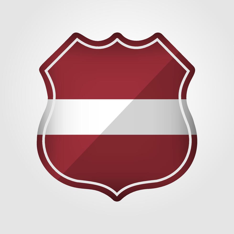 Letonia bandera la carretera firmar ilustración vector