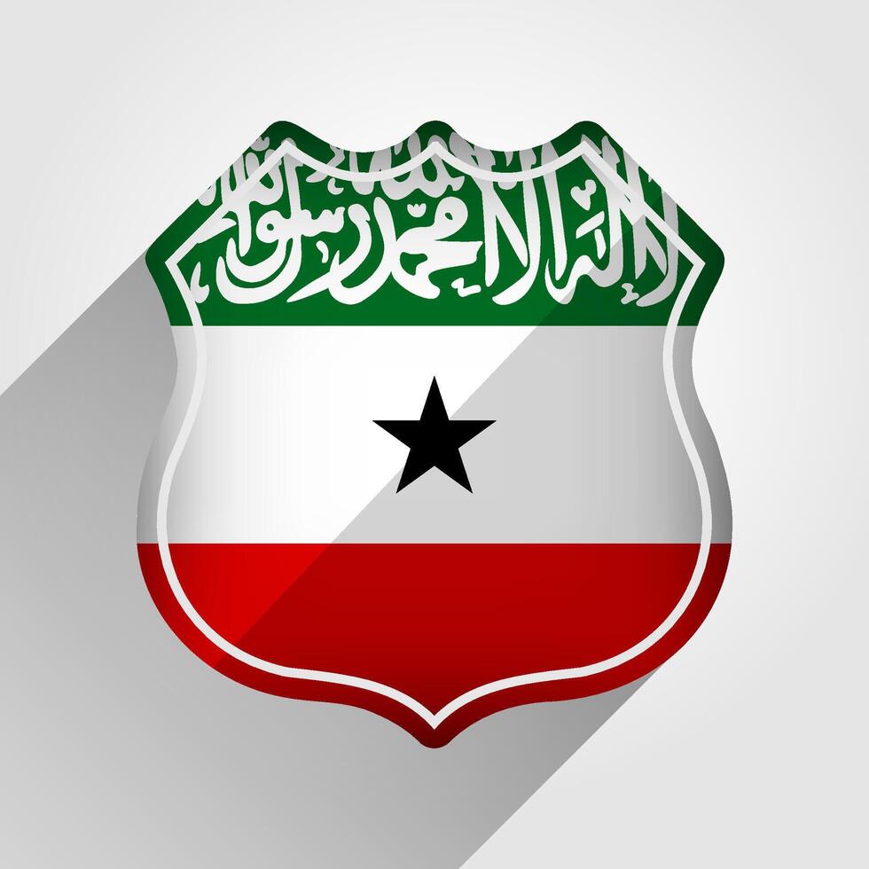 Somalilandia bandera la carretera firmar ilustración vector