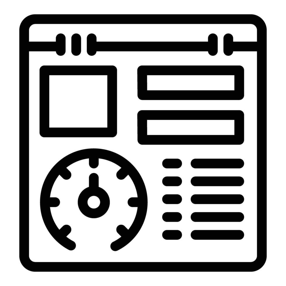 Road network management icon outline vector. Logistics administration system vector