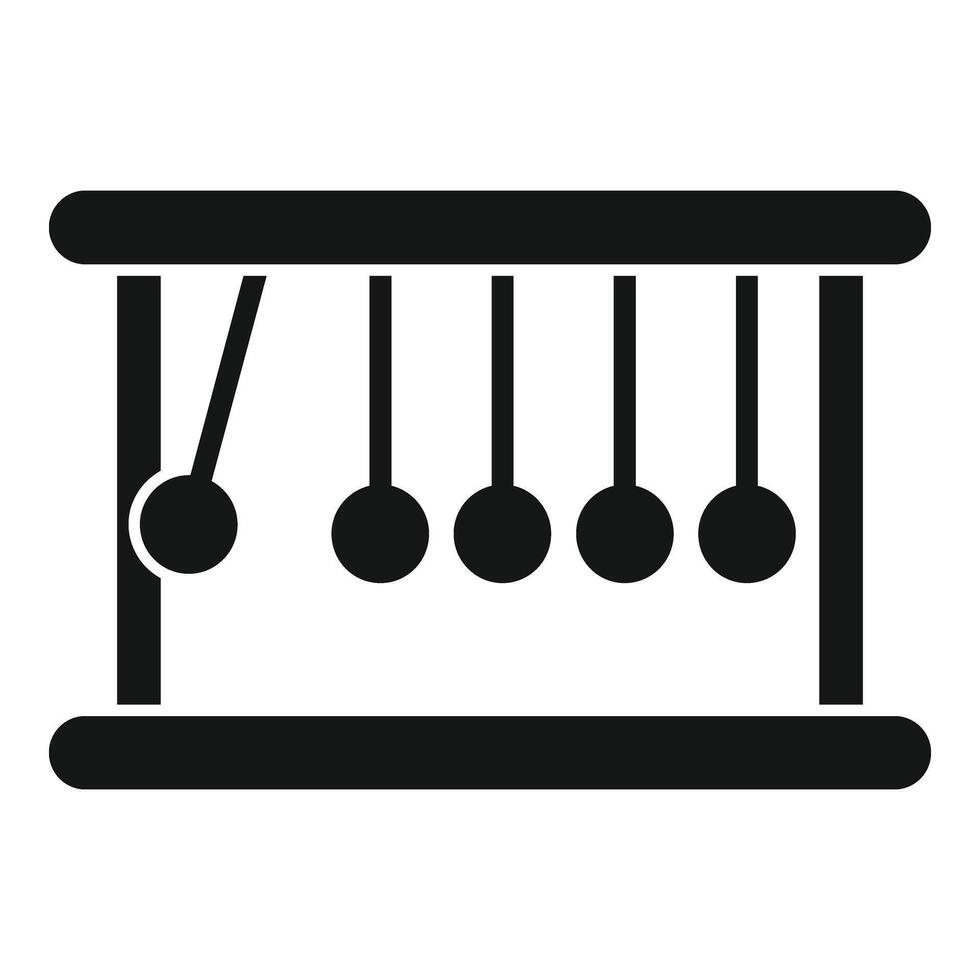 Gravity balls stand icon simple vector. Laboratory research vector
